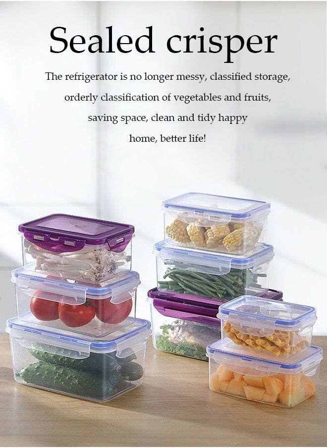 Generic - Food Storage Containers Set - Pack of 3 (3 Containers & 3 Snap Lids)- Reusable & Leftover Food Lunch Boxes - Leak Proof, Freezer & Microwave Safe - Image 1