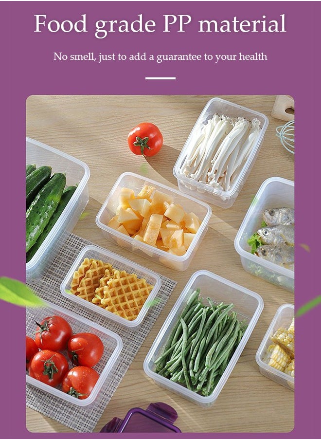 Generic - Food Storage Containers Set - Pack of 3 (3 Containers & 3 Snap Lids)- Reusable & Leftover Food Lunch Boxes - Leak Proof, Freezer & Microwave Safe - Image 1