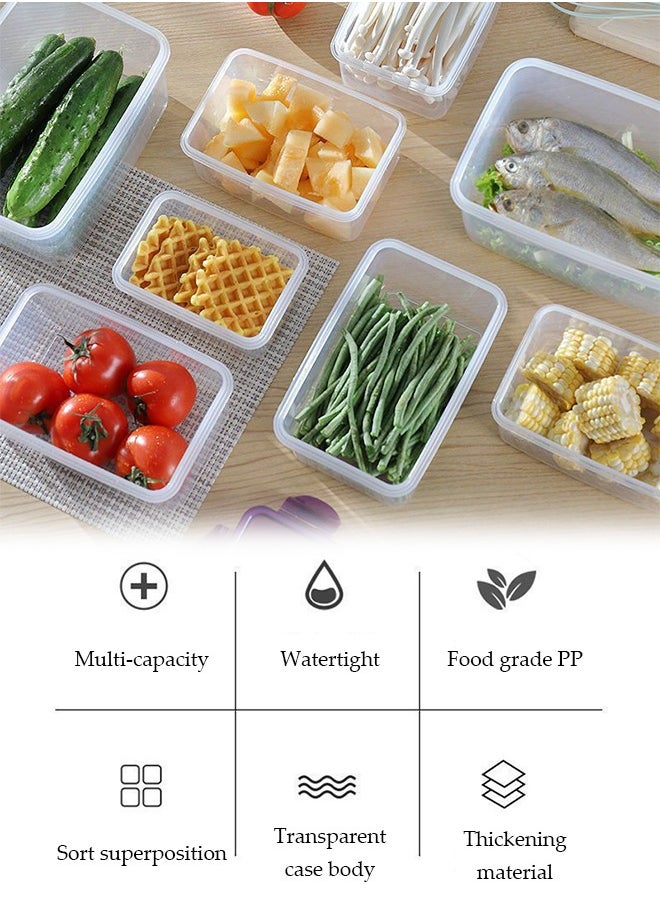 Generic - Food Storage Containers Set - Pack of 3 (3 Containers & 3 Snap Lids)- Reusable & Leftover Food Lunch Boxes - Leak Proof, Freezer & Microwave Safe - Image 1