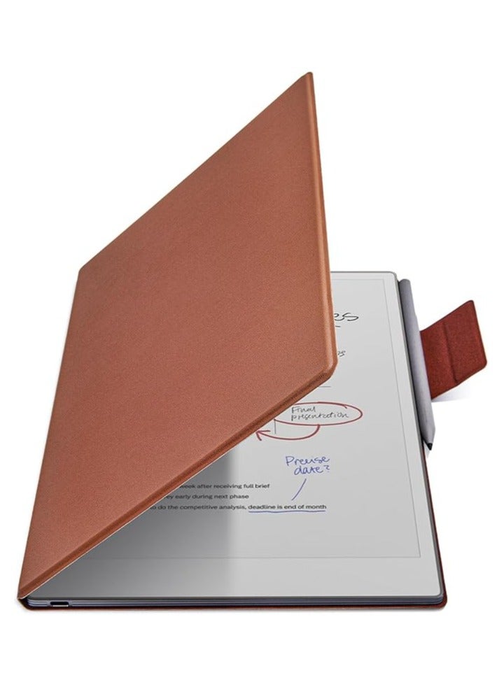 general Compatible with Remarkable Paper Pro 11.8 inch 2024 Magnetic Case - Lightweight PU Leather Cover with Auto Sleep/Wake for Remarkable Paper Pro 11.8