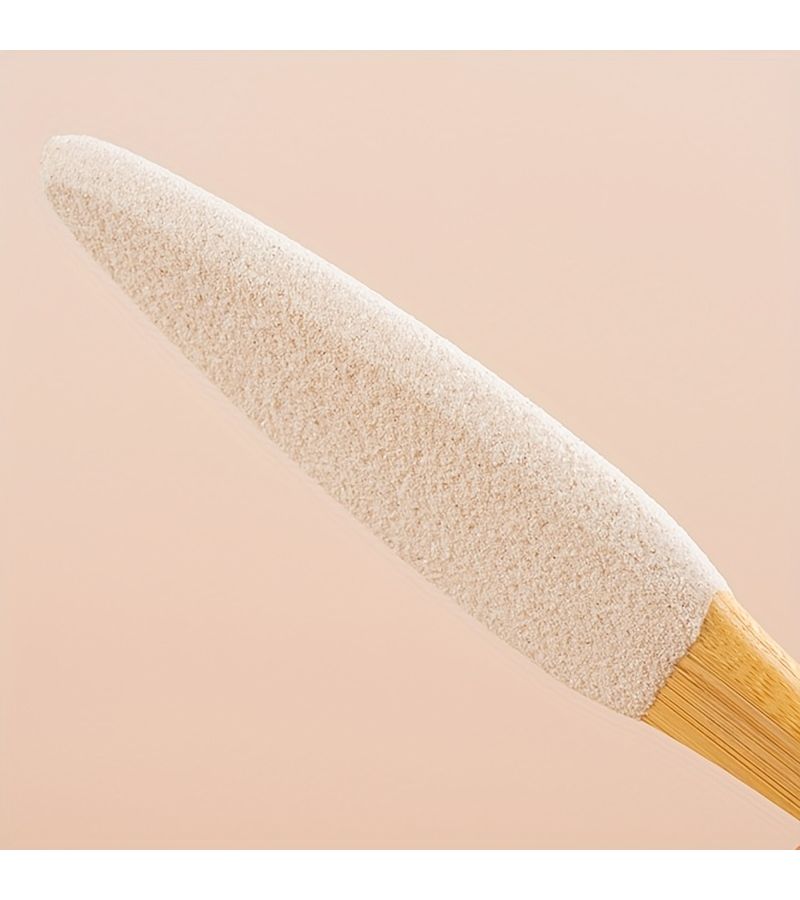 Dual Sided Pumice Stone And Foot File Ergonomic Handle Remover For Cracked Feet Heels Elbows Hands Durable Polypropylene Exfoliator For Hard Skin White Shower Use - Image 2