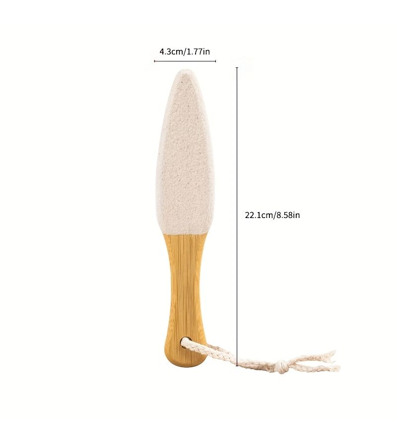 Dual Sided Pumice Stone And Foot File Ergonomic Handle Remover For Cracked Feet Heels Elbows Hands Durable Polypropylene Exfoliator For Hard Skin White Shower Use - Image 4
