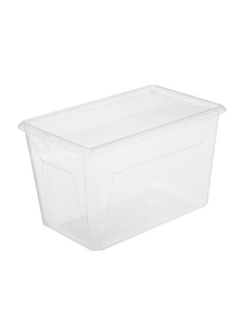 Multi Purpose Compact and Durable Storage Box with Lid Clear 12.2 L 173636