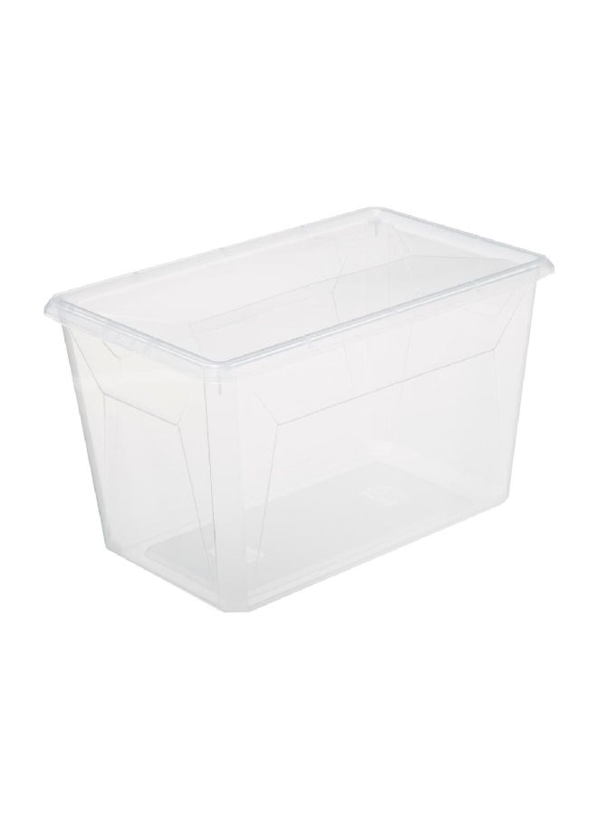 Multi Purpose Compact and Durable Storage Box with Lid Clear 12.2 L 173636