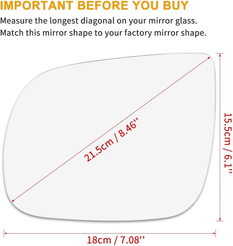 Wivplex Heated Side Mirror Glass for Q5 Q7 (2009-2016) - Image 3