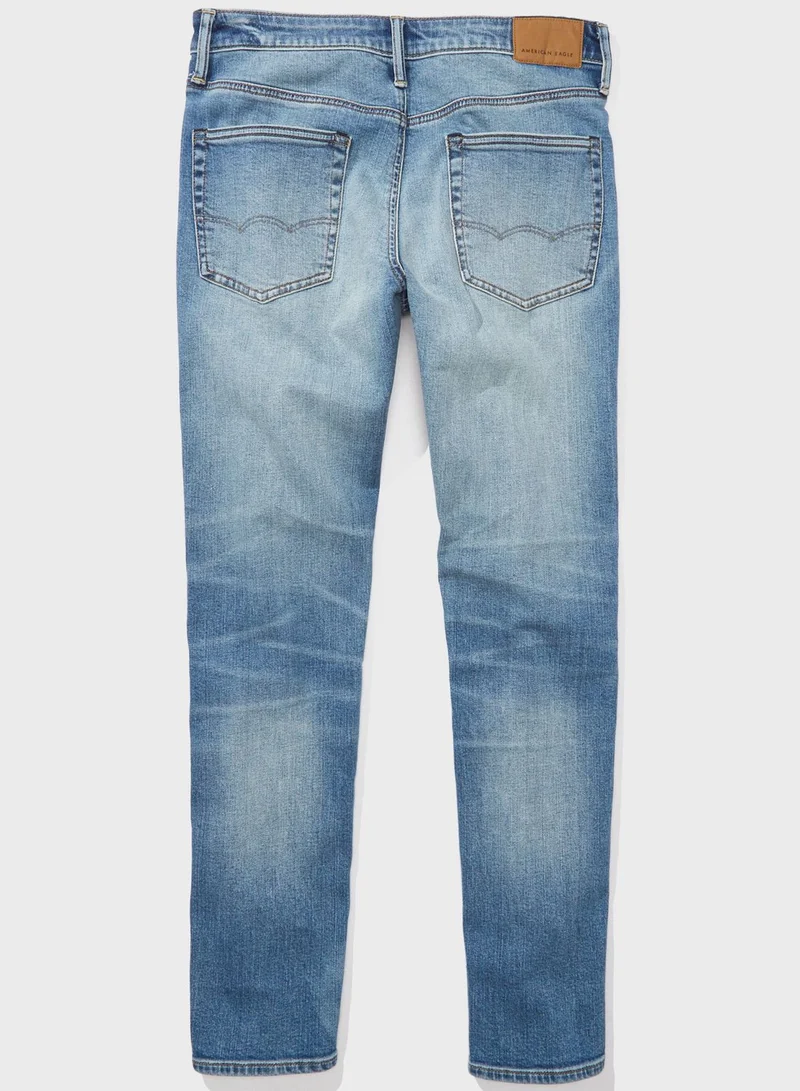 American Eagle Light Wash Athletic Fit Jeans