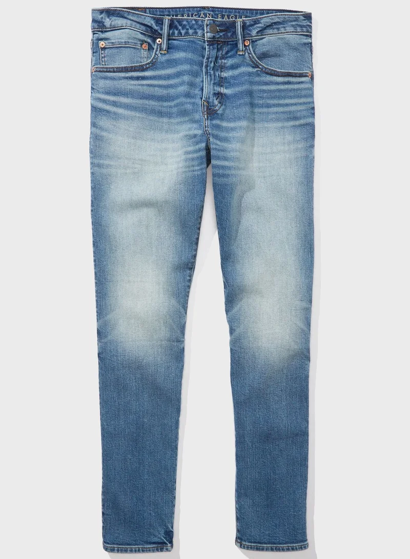 American Eagle Light Wash Athletic Fit Jeans