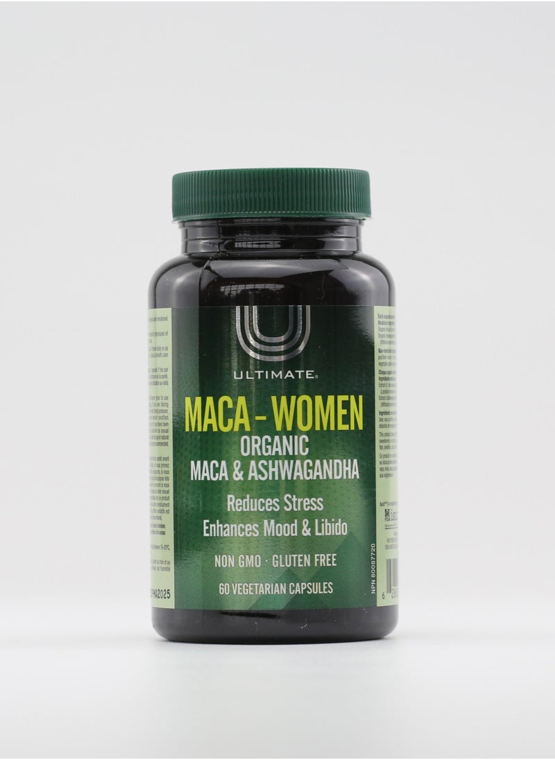 Ultimate Maca Women Ashwagandha Vegetarian Caps 60's 