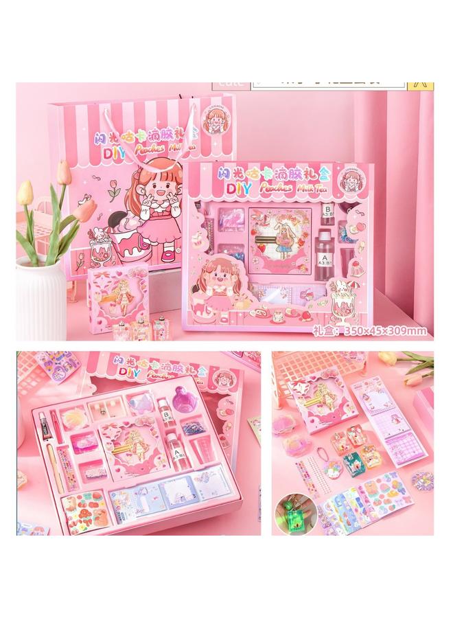 Bluejw Lac Diy Cream Glue Small Disc Sticker Suit Girl Children's Toy Goo-ka Plate Full Set Of Hand Account Kit - Image 1