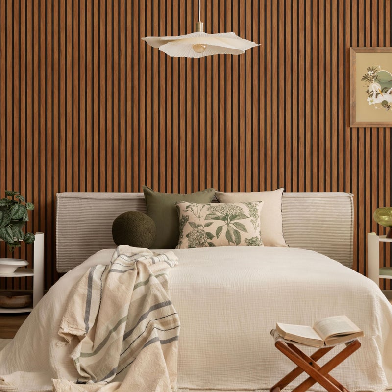 Main Street â€“ 12-Pack of 11 x 16" Peel and Stick Eco-Friendly Wallpaper Sheets â€“ Wood Slat Panel Design â€“ Removable Stick-On Wall DÃ©cor for DIY Projects and Home Styling - Image 2