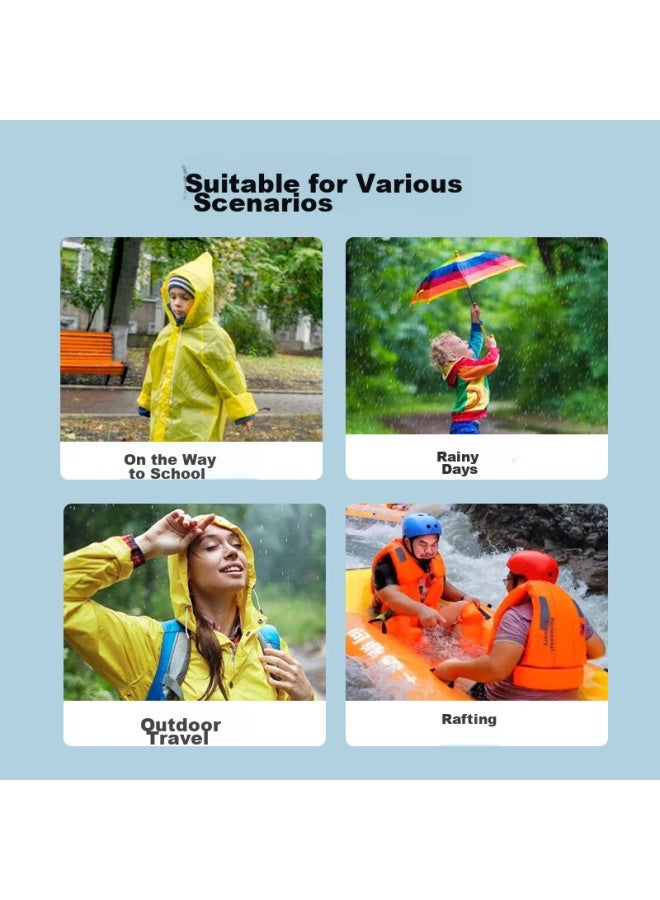 Sometimes, Disposable Raincoats Are Portable Card-style Raincoats, Compressible Children's Raincoats, Full-body Protection, Emergency Outdoor Travel Essentials - Image 3