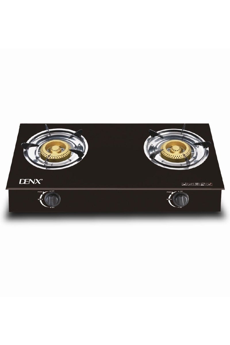 دينكس موقد غاز زجاجي مقاوم للحرارة مع شعلتين - Image 2