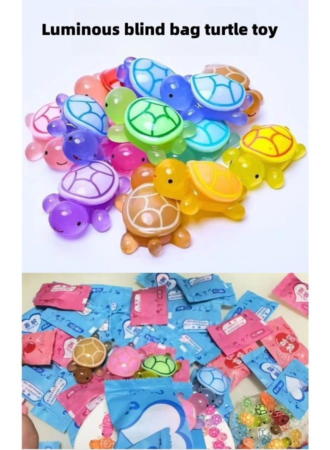 10 pcs Turtle Blind Bag Decorations: Turtle Pair, Collision, Night Light Turtle - Image 2