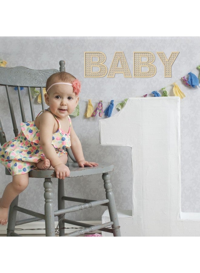 She Love Baby Letters for Baby Shower Wooden Rattan Letters 8 inch 4Pcs for Nursery Wall Decor Large Boho Sign Alphabet Letter for Baby Boy Girl Shower Bedroom Newborn Birthday Gift Home Decorations - Image 5