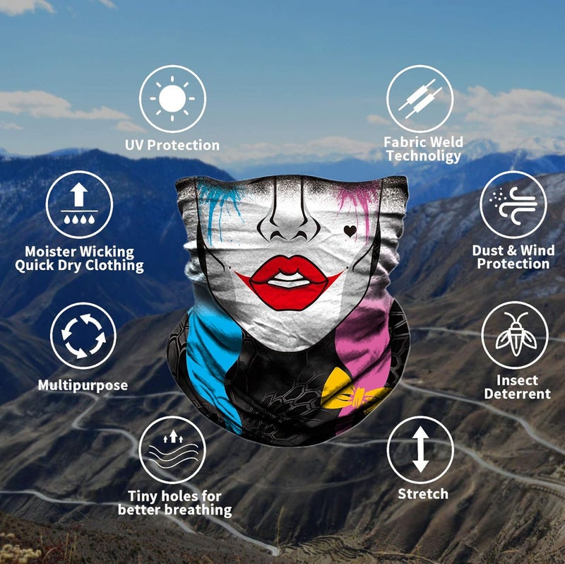 TERNNK Neck Gaiter Shield Scarf Bandana Face Mask Seamless UV Protection for Motorcycle Cycling Riding Running Headbands - Image 2