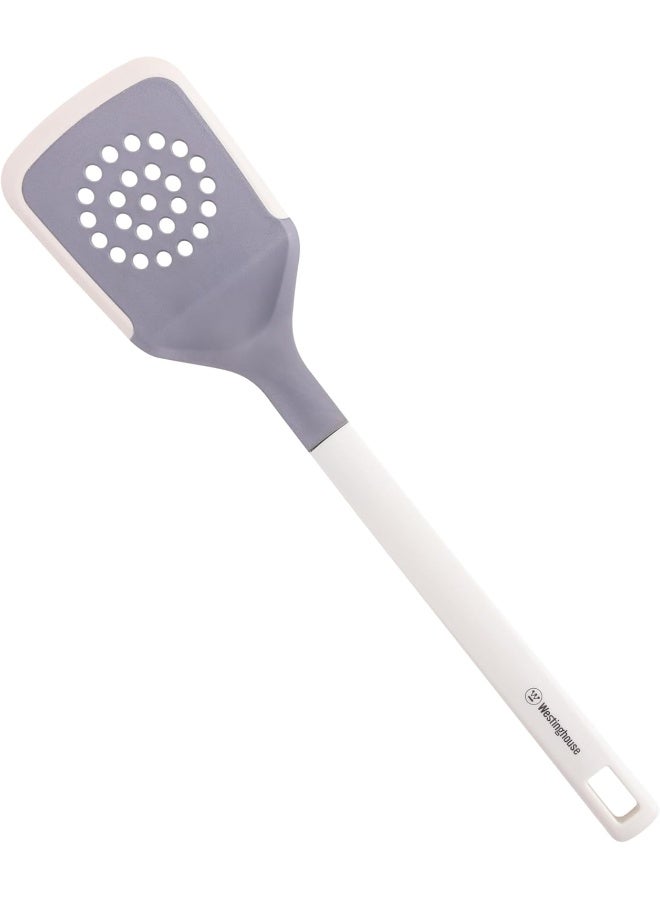 Westinghouse USA Silicone/PBT Slotted Turner | Heat-Resistant Spatula for Flipping, Stirring & Straining | Non-Slip Handle | Safe for Non-Stick Cookware | Easy-to-Clean Kitchen Tool - Image 1
