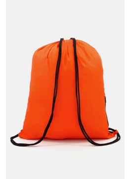 DIADORA Men Brand Logo Drawstring Sport Bag 49 H x 39 L x 0,3 W cm, Orange  - Image 2