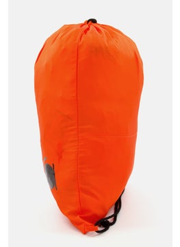 DIADORA Men Brand Logo Drawstring Sport Bag 49 H x 39 L x 0,3 W cm, Orange  - Image 3
