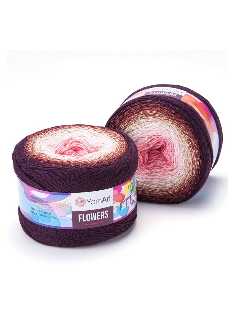 YarnArt Set Of 2 Pcs  Flowers Yarn For Knitting - Image 1