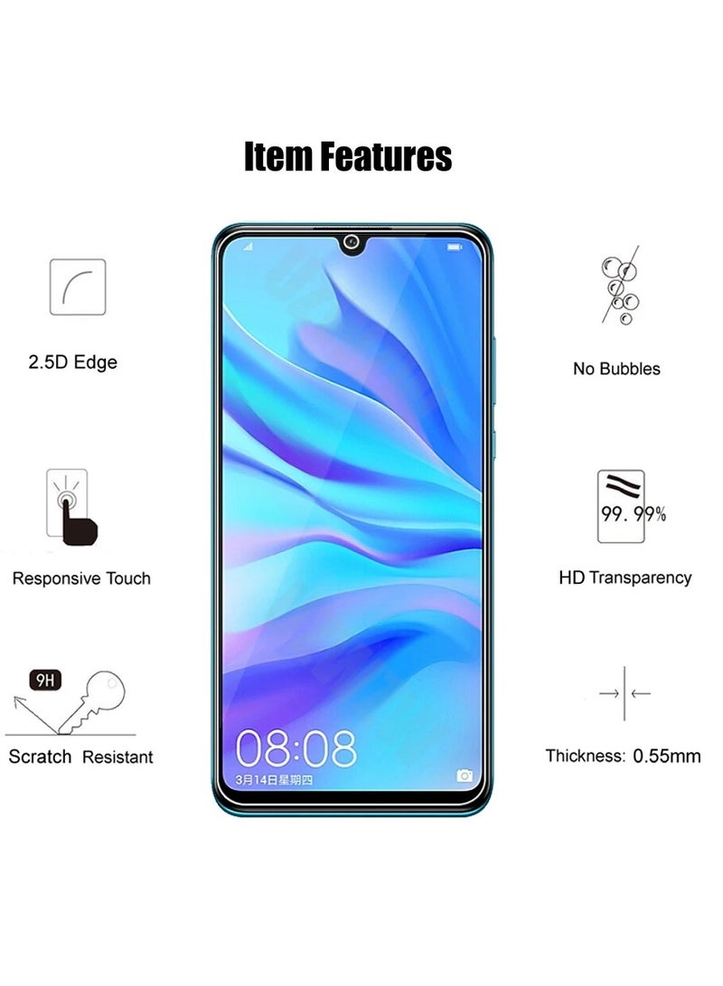 Protective sticker for Huawei P30 Lite, clear tempered glass screen protector, 2 pieces - Image 2