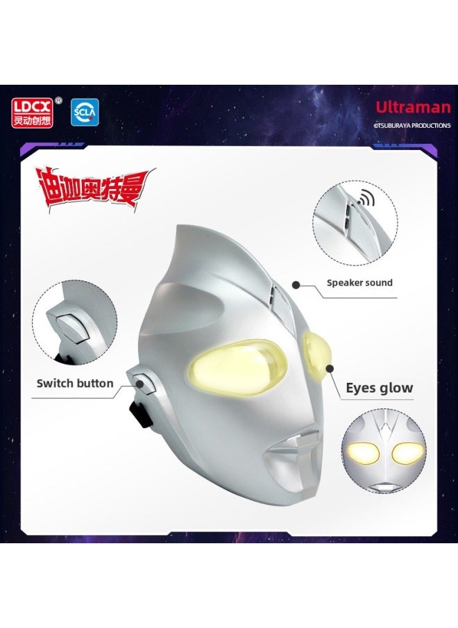 Generic - Light-emitting Ultraman Mask Children Baby Boy Light-emitting Toy Selodiga Litga 2023 Gift-Color:[litga] Ultraman Sound And Light Mask - Image 1