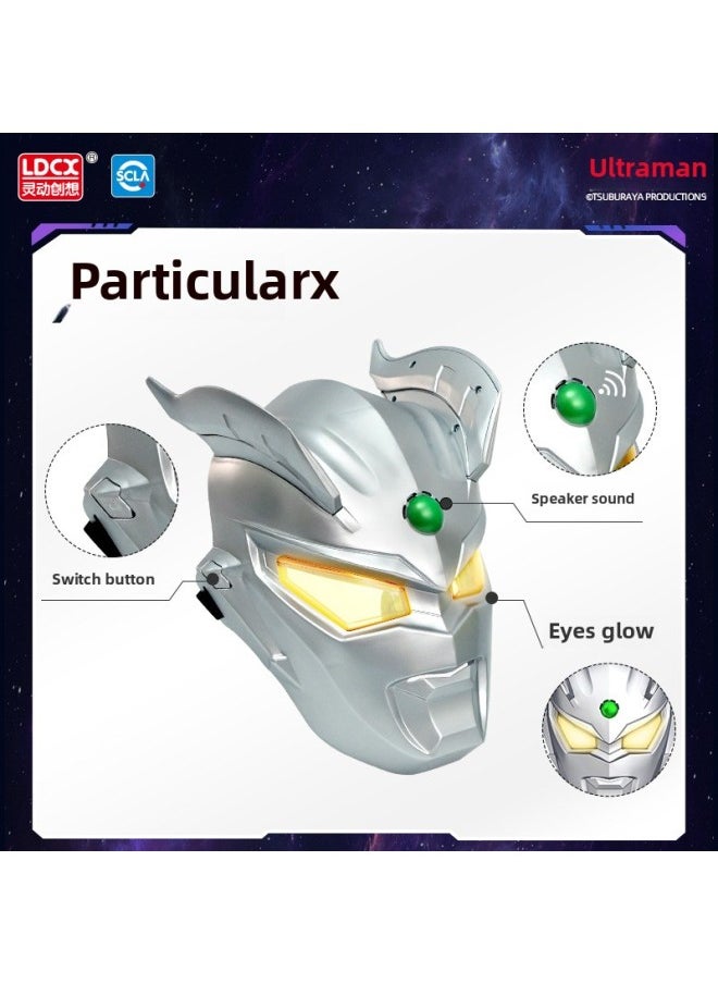 Generic - Light-emitting Ultraman Mask Children Baby Boy Light-emitting Toy Selodiga Litga 2023 Gift-Color:[litga] Ultraman Sound And Light Mask - Image 1