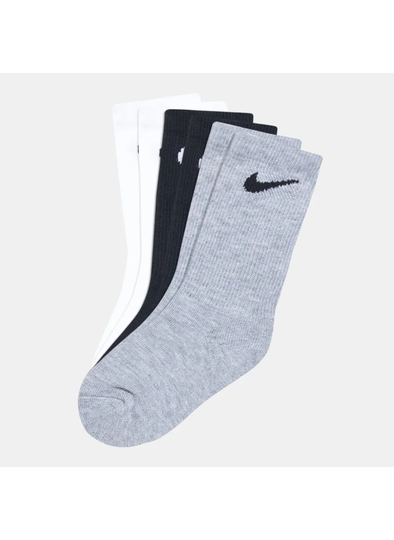 Nike Kids' Basic Pack Crew Socks (3 Pairs)