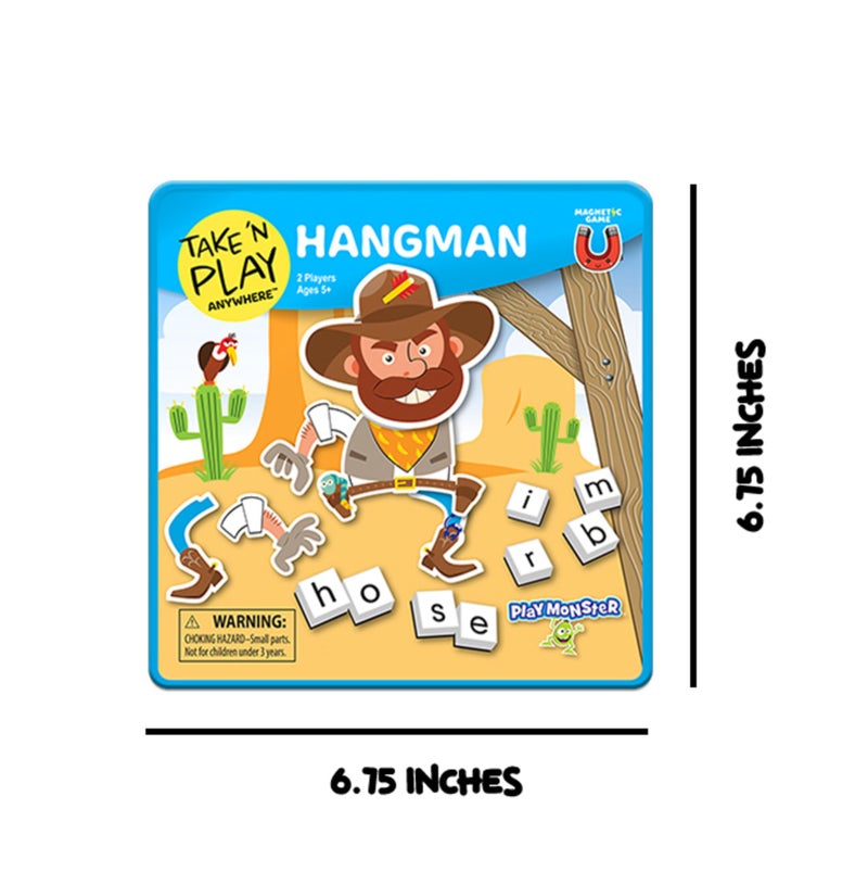 PlayMonster Take N Play Anywhere â€” Hangman â€” Easy to Use, Hard to Lose â€” Fun on the Go Travel Game â€” For Ages 5+ - Image 2