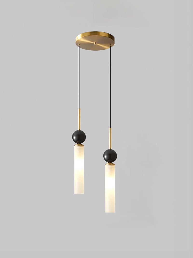 Copper & Marble LED Flush Mount Ceiling Light - Image 5