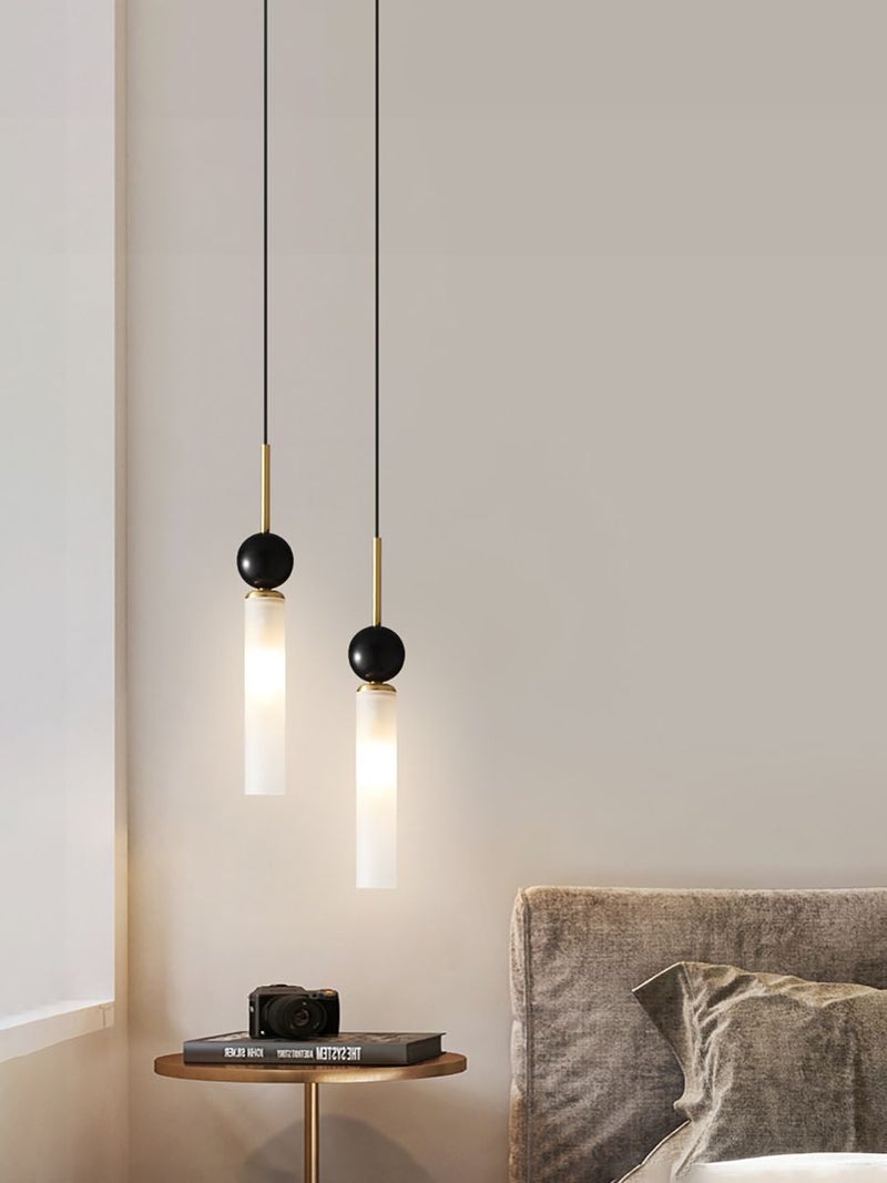 Copper & Marble LED Flush Mount Ceiling Light - Image 3