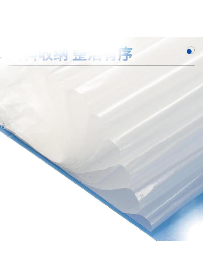 M.G حافظة مستندات تشينغوانغ (M&G) A4/100 صفحة، حافظة ملفات مع جيوب إدراج، منظم إيصالات، Adm929Clb - Image 2