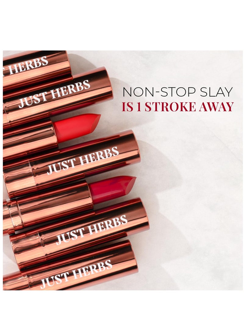 Just Herbs Just Herbs Ultra Matte Bullet Lipstick 4g Hot Pink Pop  - Image 4