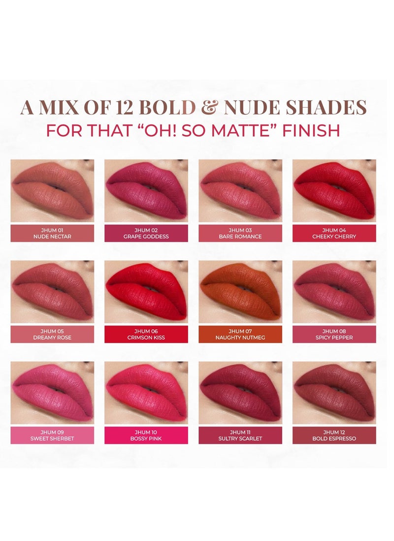 Just Herbs Just Herbs Ultra Matte Bullet Lipstick 4g Hot Pink Pop  - Image 2