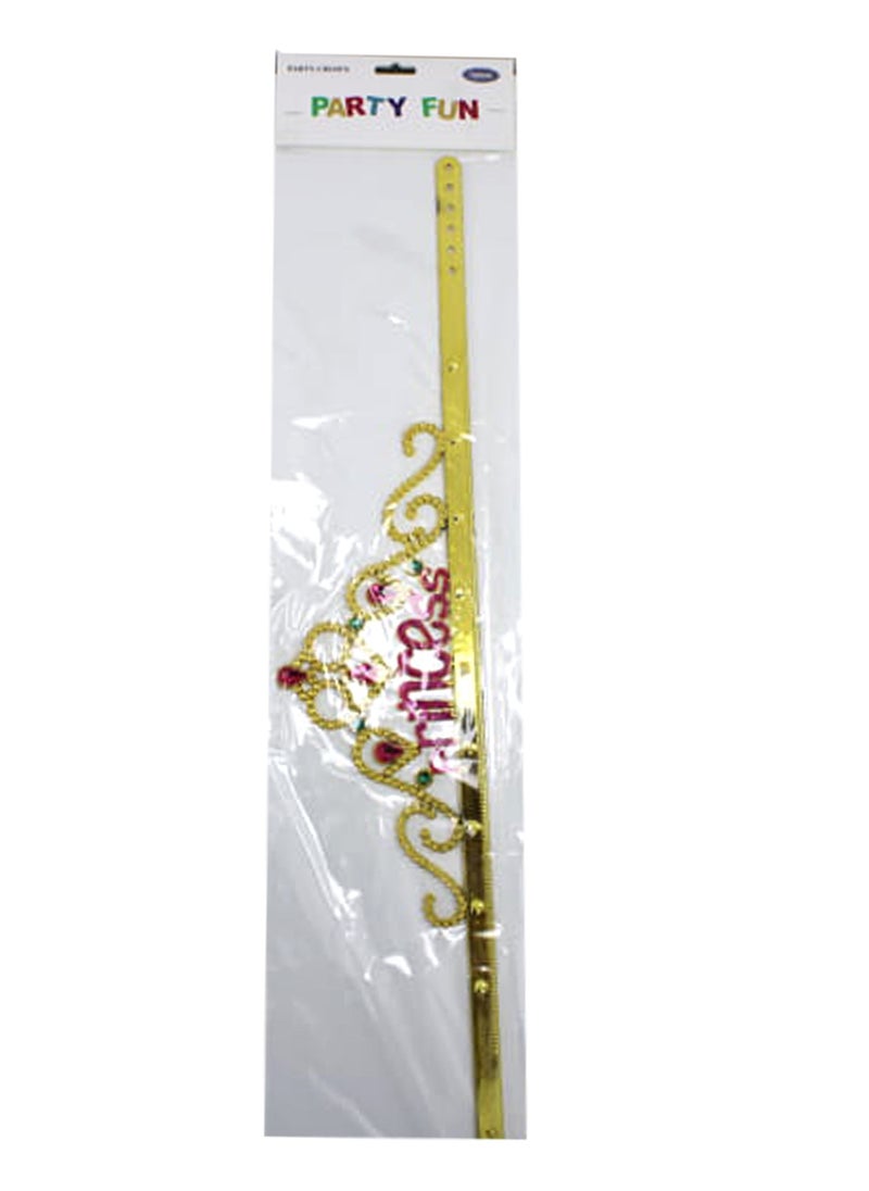 PARTY FUN - Princess Party Crown - Golden Color - Image 1