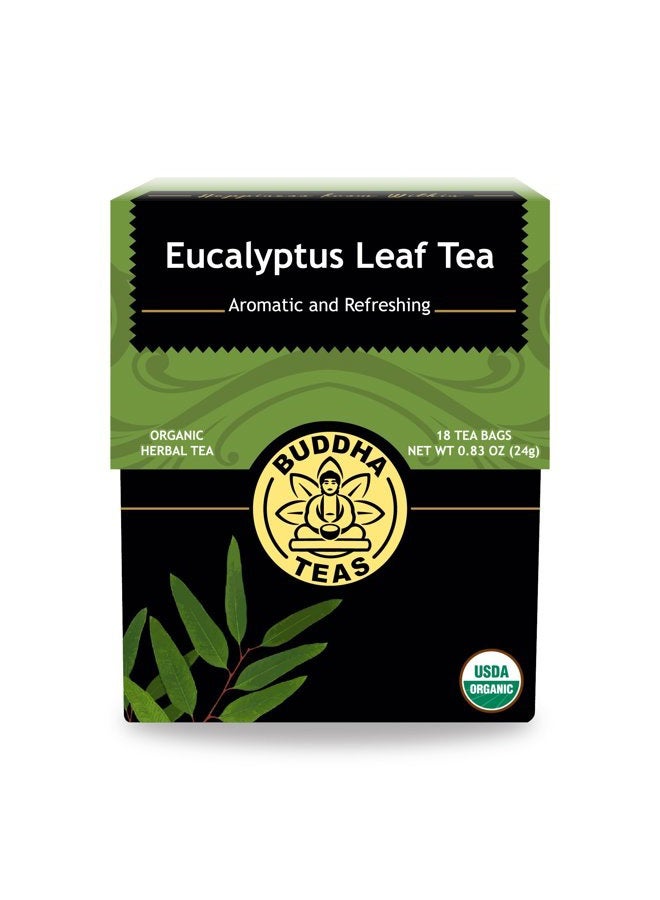 BUDDHA TEAS شاي أوراق الكينا، 18 كيس (عبوة من 1) - Image 1