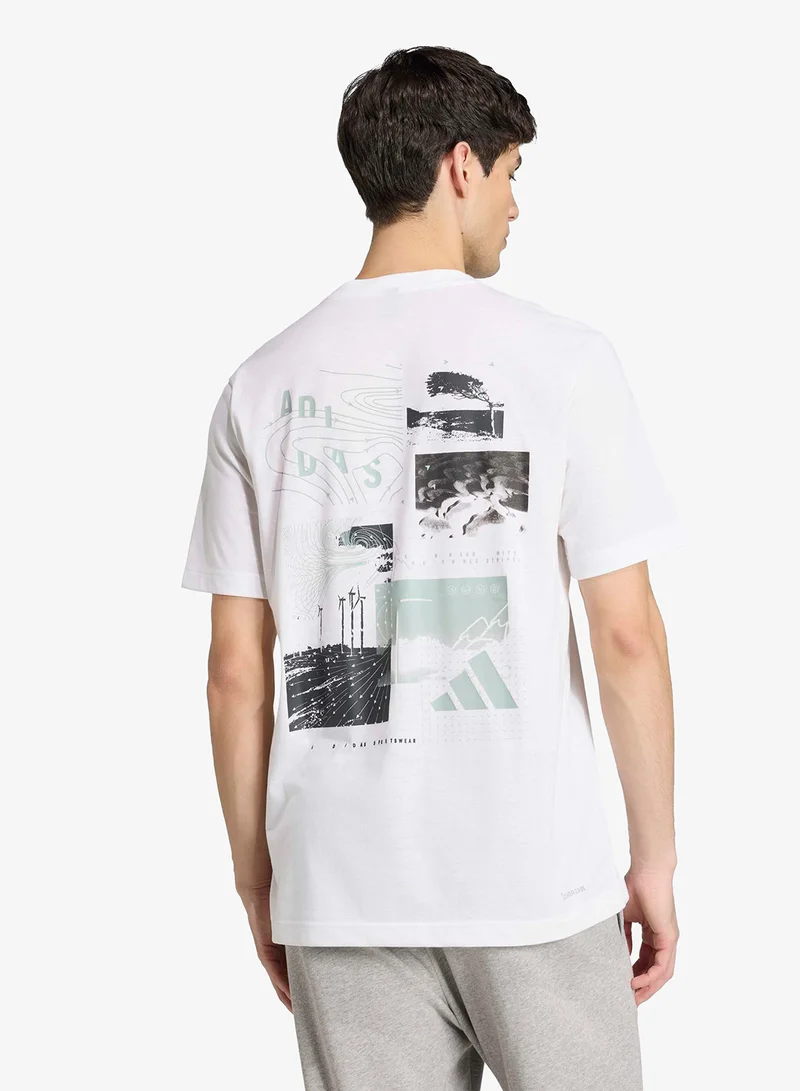 Adidas Climacool City Tech Illustration Graphic T-Shirt