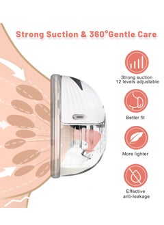 Cmbear Portable Wearable Breast Pump, Automatic Wireless Breast Pump Hands-Free, Ergonomic Design, Painless Hidden Breast Pump, Making It More Convenient And Comfortable For Mothers To Use - pzsku/ZF808F3707C6A841813B4Z/45/_/1704701589/d06f0113-486a-468a-a92d-913f95b34be4