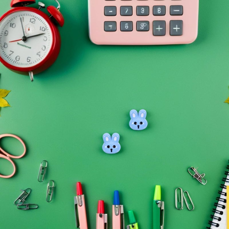 jojofuny 10pcs Blue Cute 3D Rabbit Buttons Decorative Coat Sewing Buttons for ’s Clothes Easter Scrapbooking Fasteners - Image 4