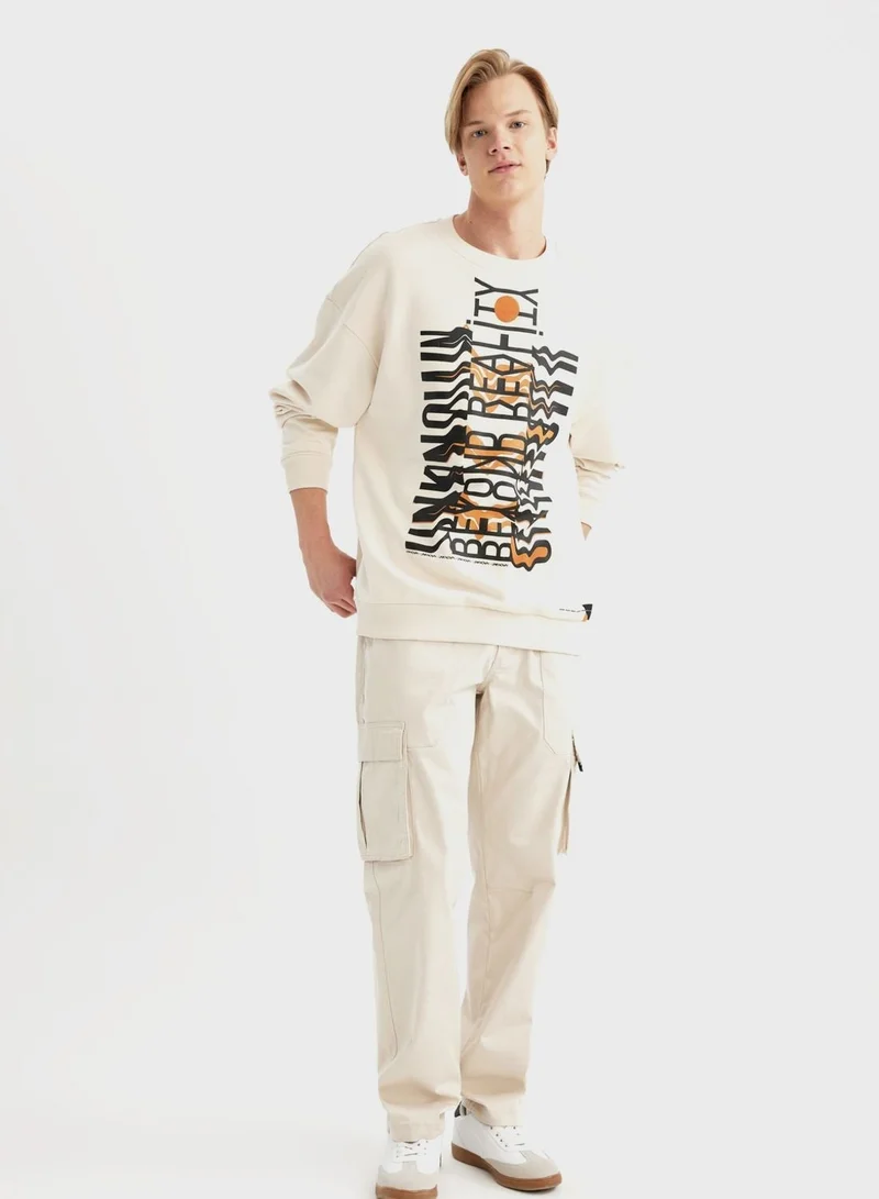 DeFacto  Man Oversize Fit Sweat Shirt for Men | Best Price UAE