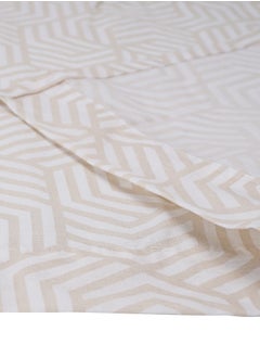 Home-Tex Design 3 Piece Hometex Design 100% Cotton King Size Printed Flat Sheet Set ABEE - 1 Flat Sheet (240x260 cm) + 2 Pillow Covers (50x80 cm)  - Image 3