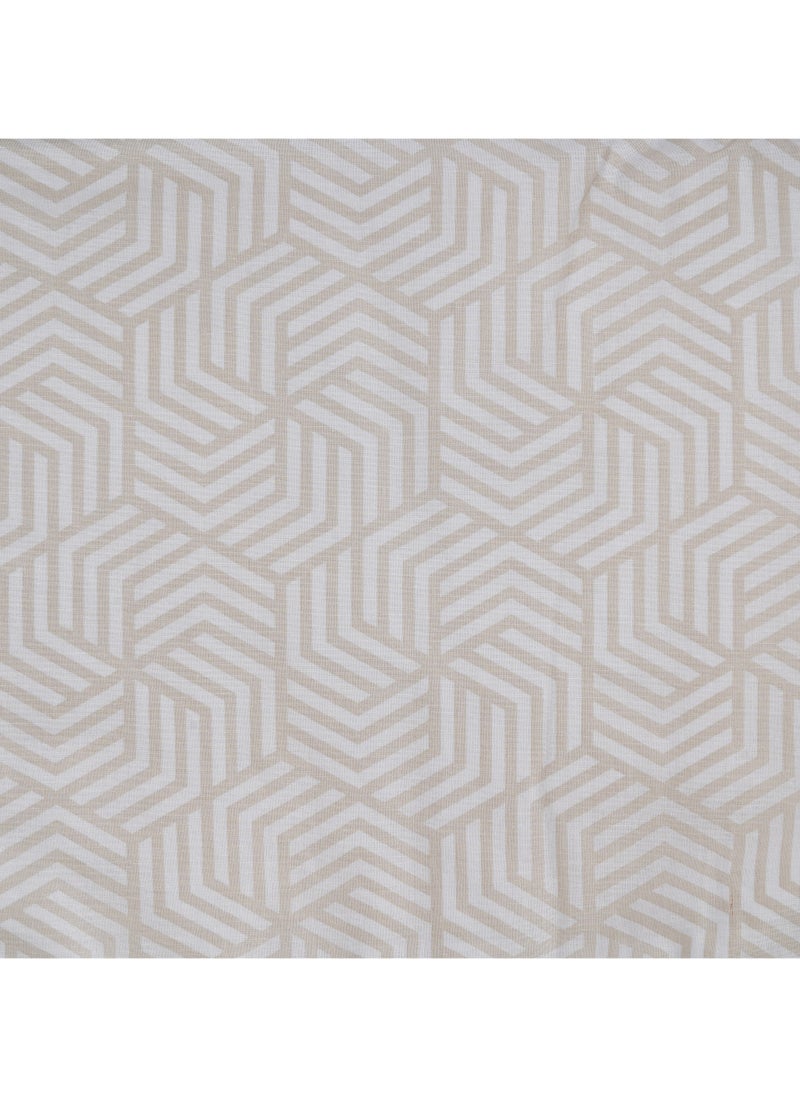 Home-Tex Design 3 Piece Hometex Design 100% Cotton King Size Printed Flat Sheet Set ABEE - 1 Flat Sheet (240x260 cm) + 2 Pillow Covers (50x80 cm)  - Image 4