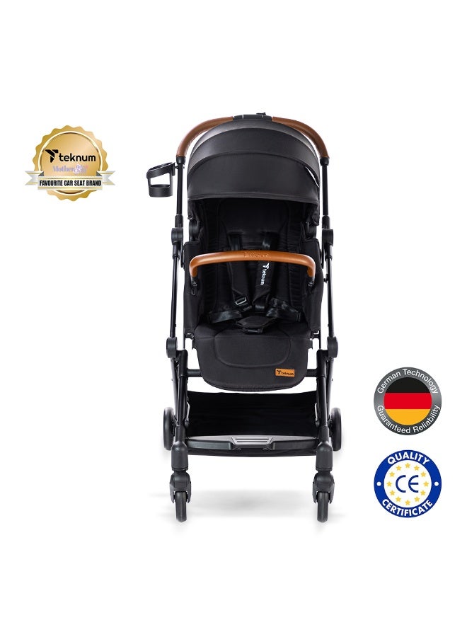 TEKNUM Compacto Auto Fold 360°  Reversible Stroller - Black - Image 2