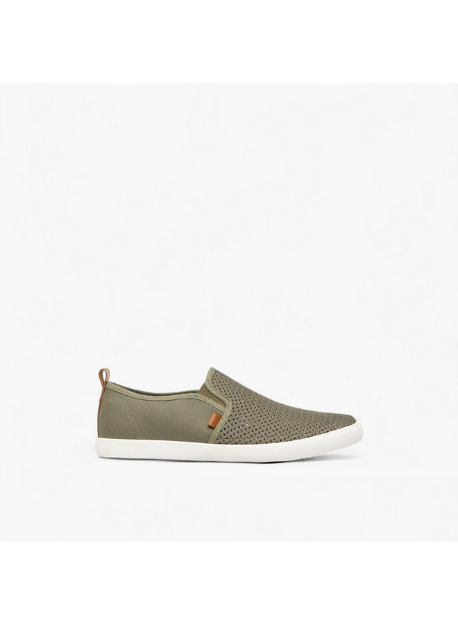 Lee Cooper Men's Mesh Textured Slip-On Loafers  - Image 3