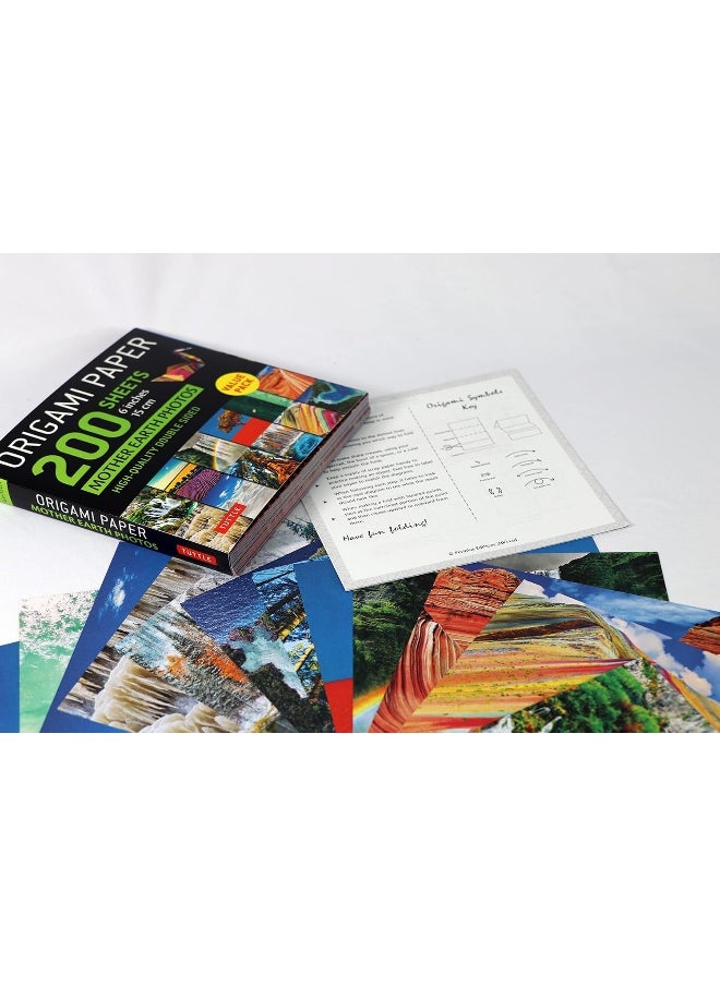 null - Origami Paper 200 sheets Mother Earth Photos 6" (15 cm): Tuttle Origami Paper: Double Sided Origami Sheets Printed with 12 Different Photographs (Instructions for 6 Projects Included) - Image 1