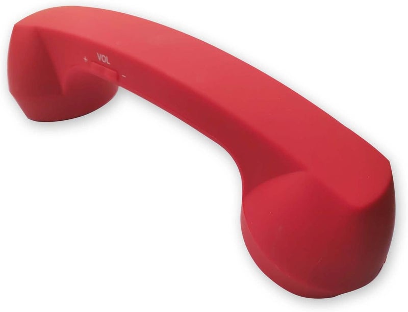 ENJOY-UNIQUE Wireless Retro Telephone Handset and Wire Handset Receivers Headphones for a mobile phone with comfortable call (Red) - Image 3