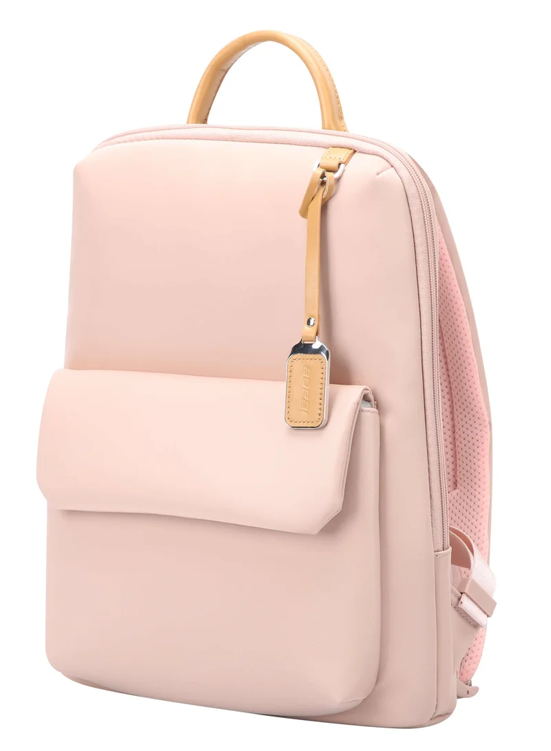 بوباي Elegant Professional water resistant Laptop Backpack Stylish Business Travel Bag for Women with Multi Compartments and Premium Features BO-LB821, Pink