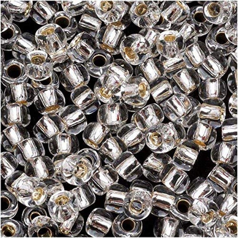 Toho Seed Beads Silver Lined Crystal