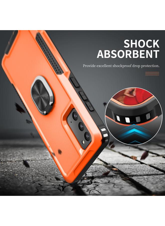 اس-توب جراب لهاتف Samsung Galaxy Note20 3 في 1 PC + جراب هاتف TPU مع حامل حلقي - Image 4