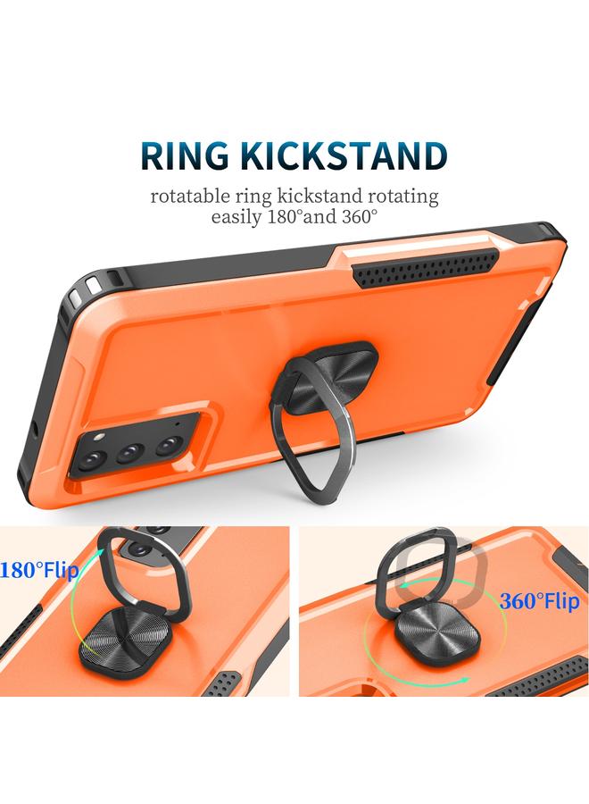 اس-توب جراب لهاتف Samsung Galaxy Note20 3 في 1 PC + جراب هاتف TPU مع حامل حلقي - Image 5