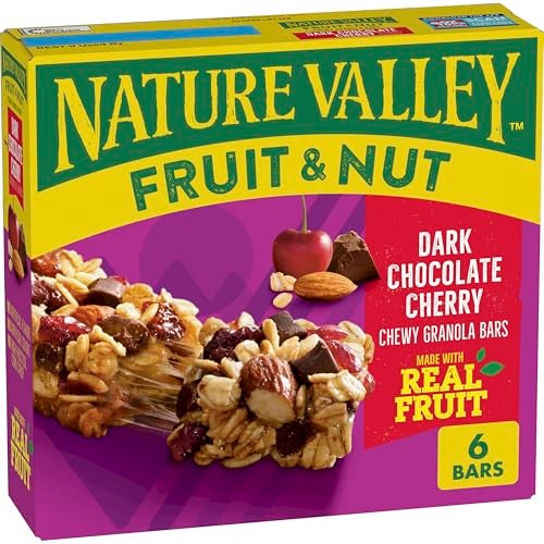 Nature Valley Fruit and Nut Granola Bars Dark Chocolate Cherry 6 ct 74 OZ - Image 1
